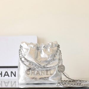 샤넬 25 new미니 22백 메탈릭실버