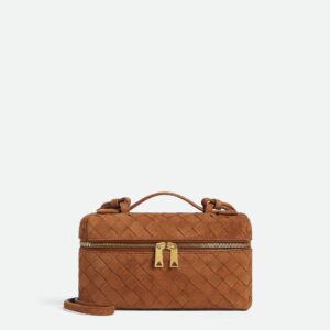 보테가 베니티백 스웨이드브라운