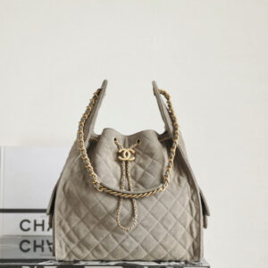 25fw 샤넬 호보백 스웨이드 그레이 M