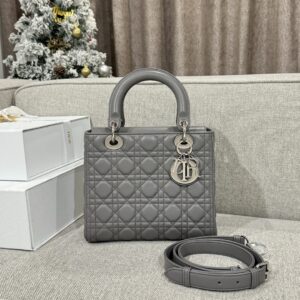 디올 레이디백 아이언그레이 M