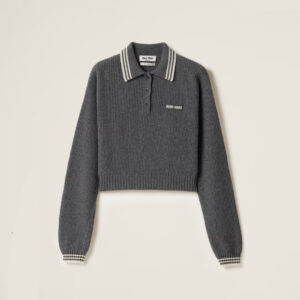 미우미우 울&캐시미어 폴로니트