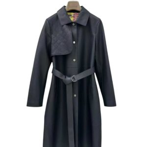 에르메스 레더 트렌치 코트