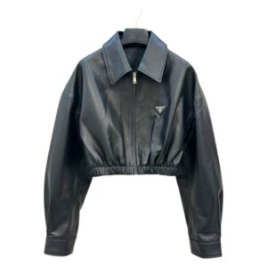 프라다 밴딩 레더자켓